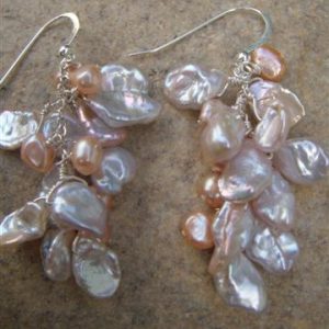 keishi pearl cluster earrings 2