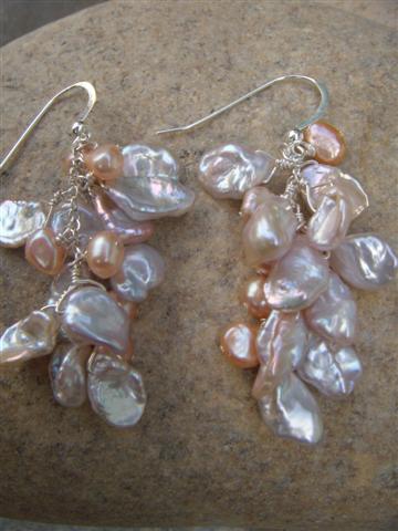 keishi pearl cluster earrings 2