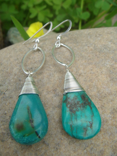 long Turquoise earrings
