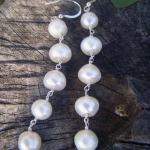 pearl drop earrings