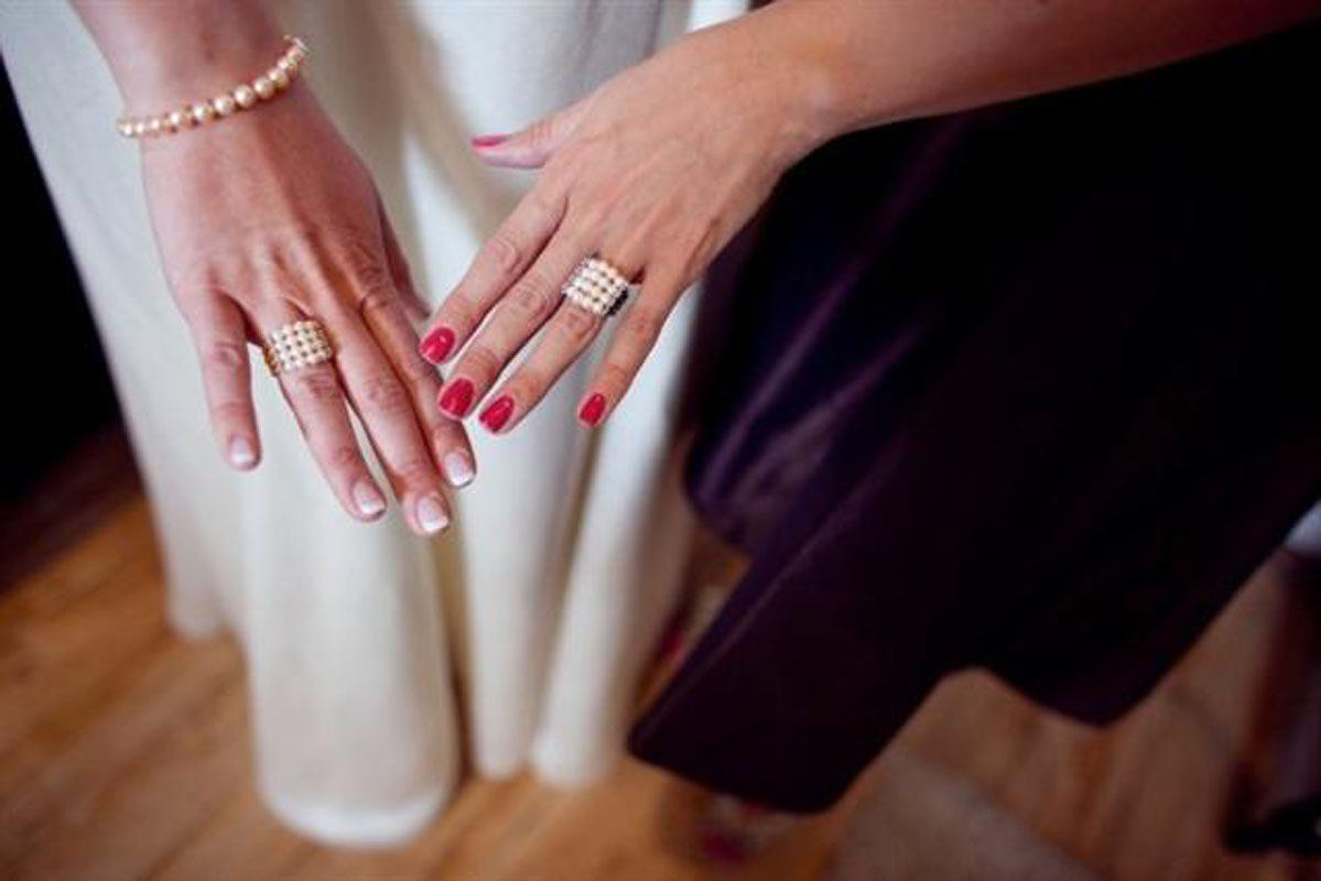 Beaded Pearl Rings