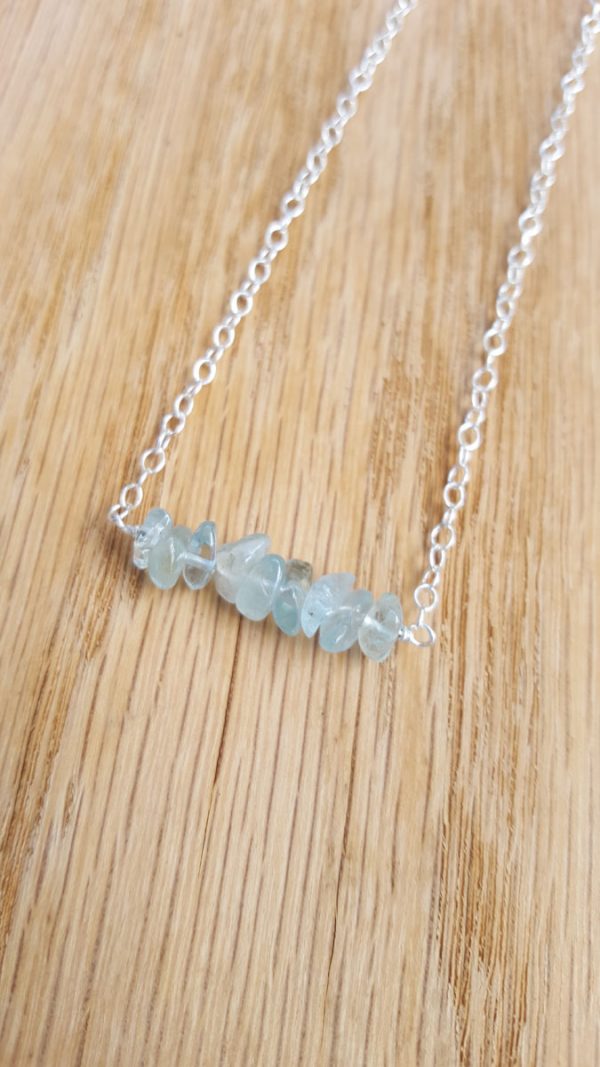 Simple Healing Chakra Necklace -  Sterling Silver - Choose your Gemstone - Image 2