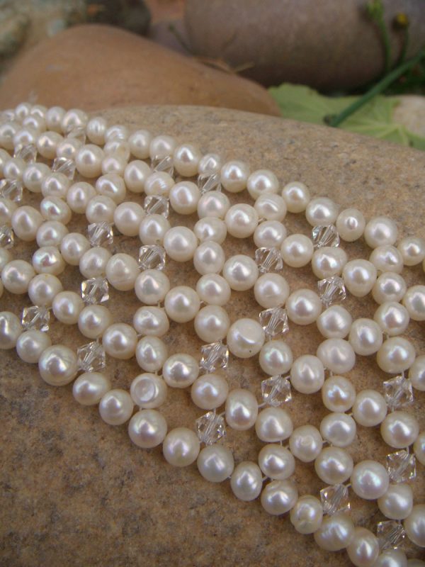 Thick Pearl Cuff Bracelet - Image 5