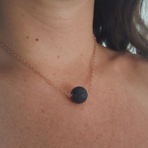 lava rock oil diffuser necklace
