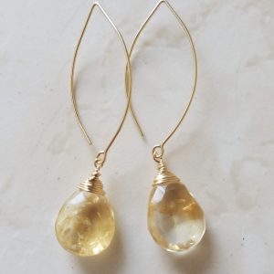 citrine earrings