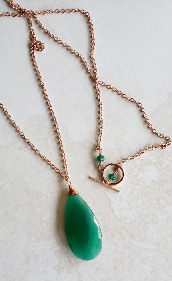 green onyx pendant