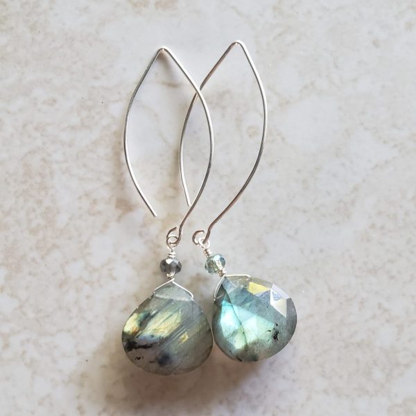 labradorite earrings