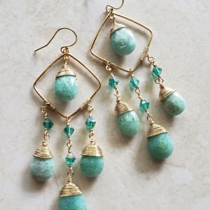 amazonite earrings