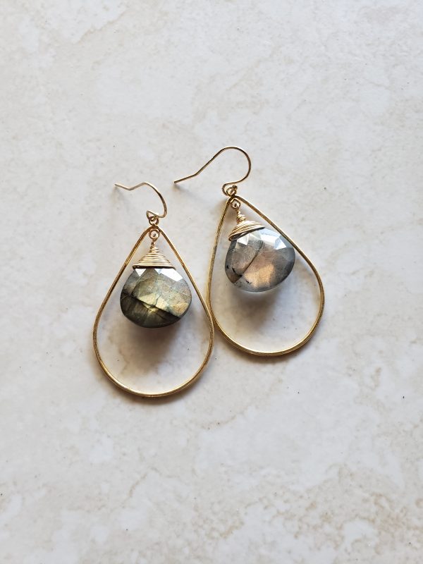 labradorite earrings