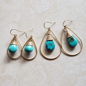 turquoise teardrops