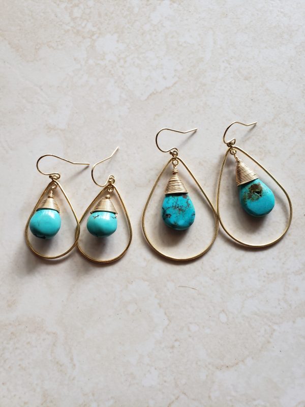 turquoise teardrops