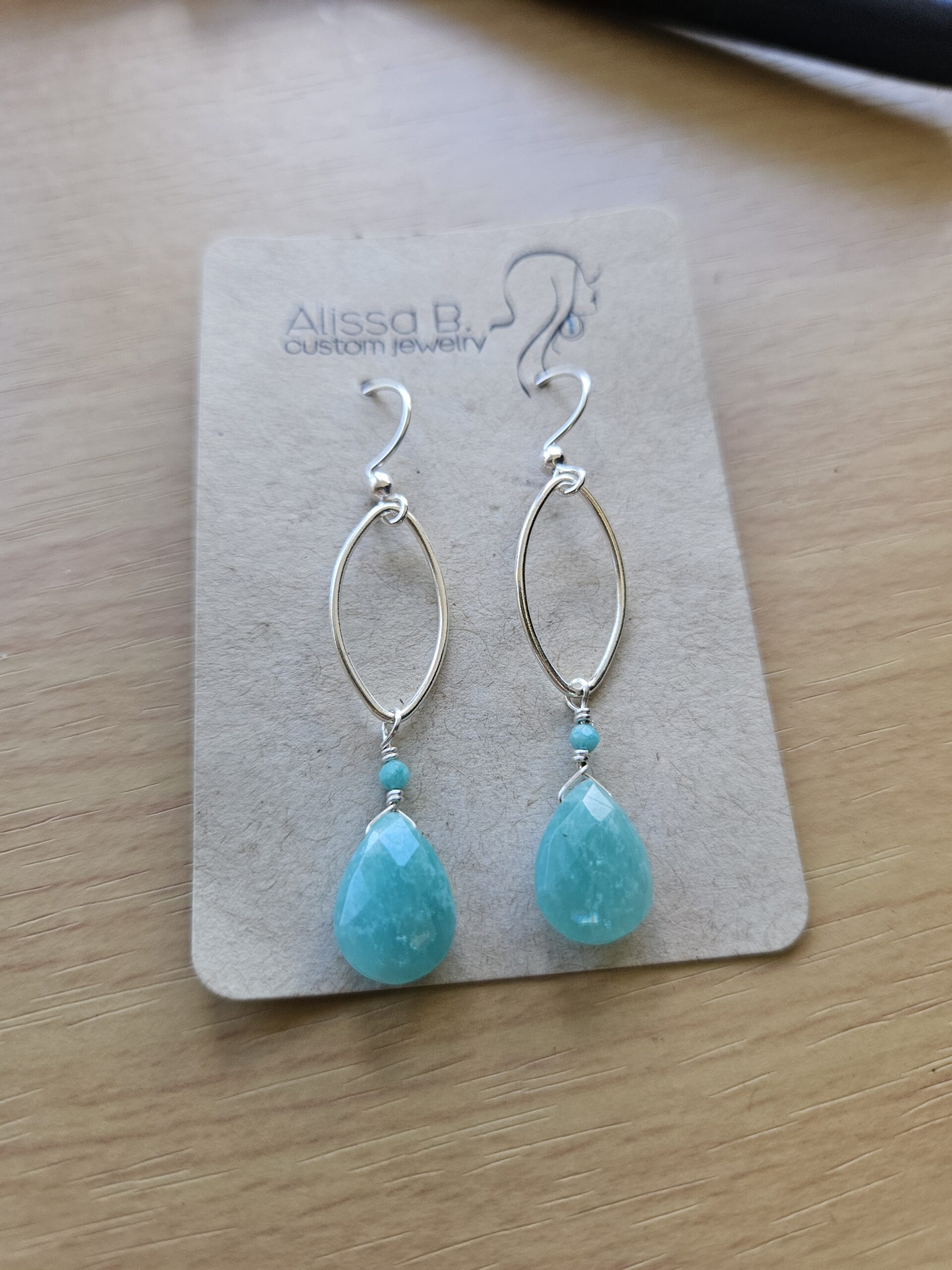Amazonite Earrings - Small Dangles