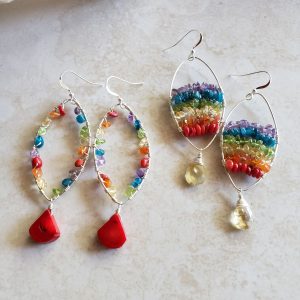 rainbow earrings