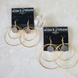 double hoop earrings