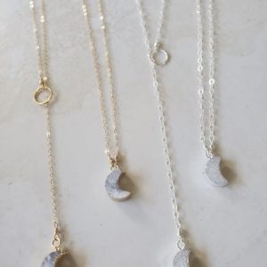 crescent moon necklaces