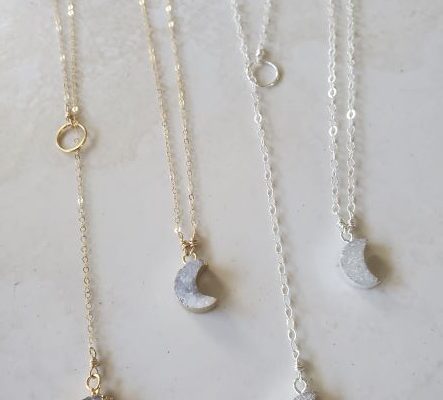 crescent moon necklaces