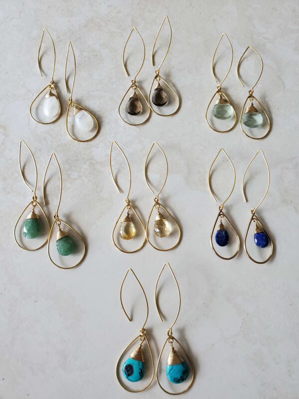 teardrop earrings