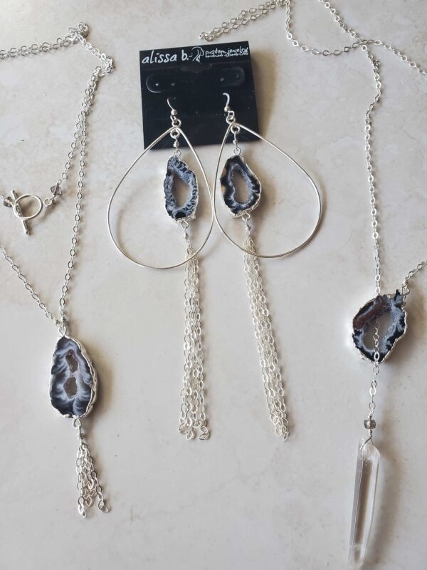 black and white necklaces