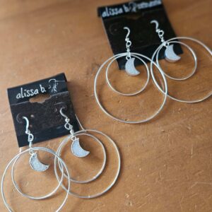 moon earrings