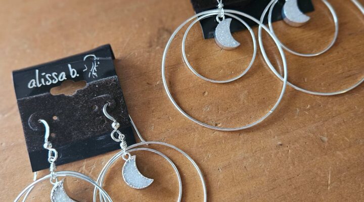 moon earrings