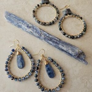 kyanite earrings