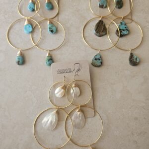 gold hooplet earrings