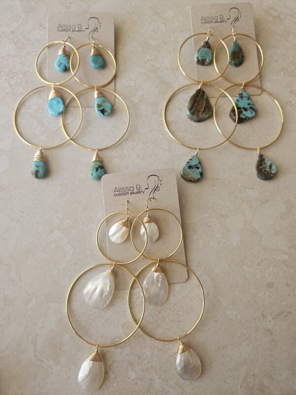 gold hooplet earrings