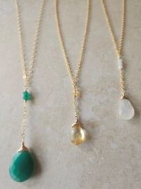 citrine y necklace